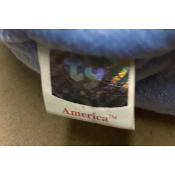 TY Beanie Baby America the Bear Plush With Tag Errors - Picture 7 of 9
